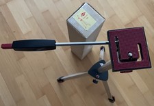 Susis Kinostativ 200 ausziehbar bis 140 cm Dreibein Schwenkkopf Silber Neu OVP