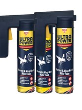 3 x Zero In Ultra Power Hornet & Wasp Nest Killer Foam 600ml Trigger Aerosol Ind