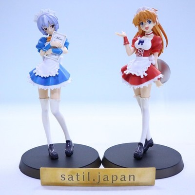 SEGA Evangelion Welcome to the NERV Cafe Rei Ayanami & Asuka Langley Maid Figur