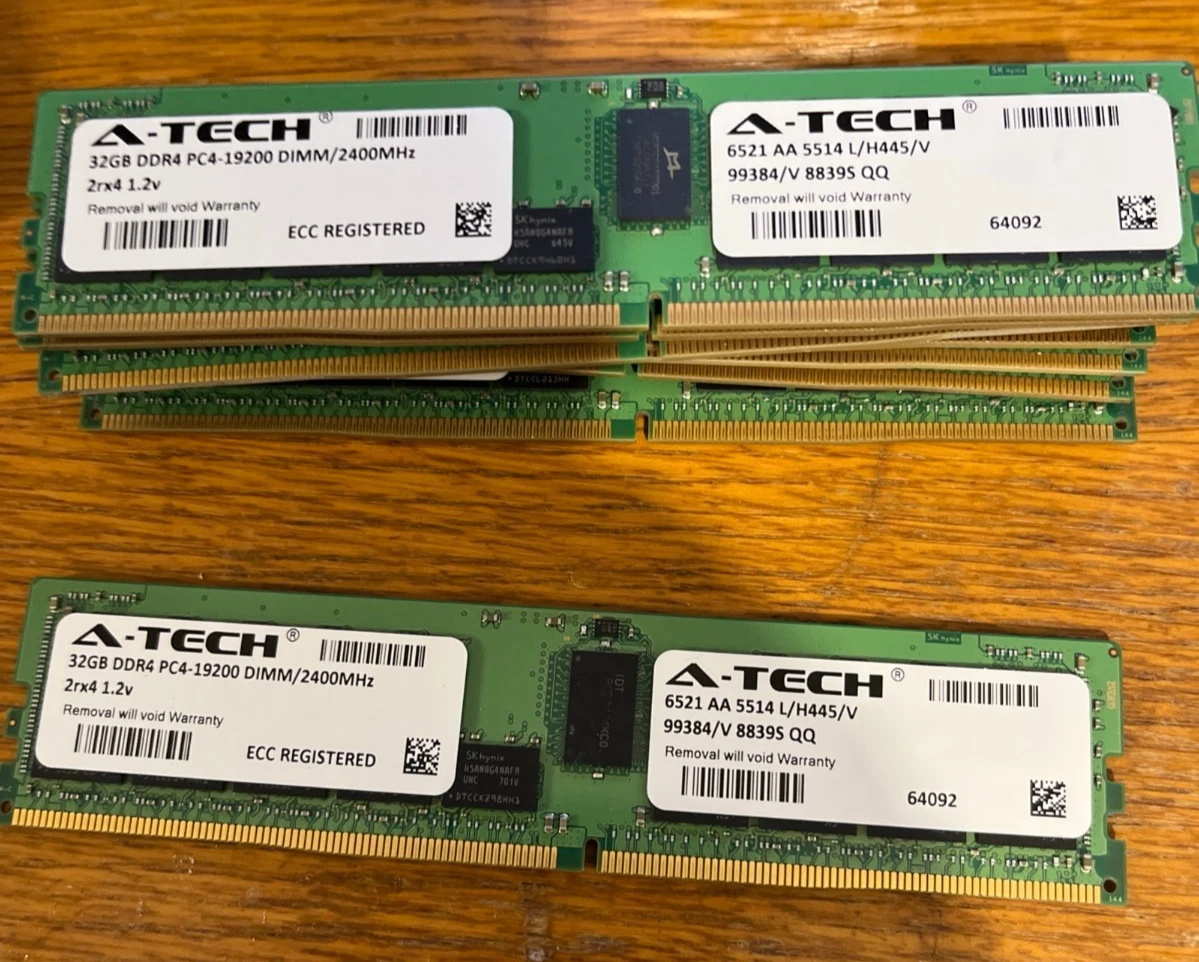 32GB ECC Network Server Memory DDR4 SDRAM for sale | eBay