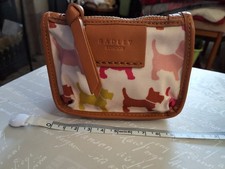 Radley Dog Small Coated Cotton Zipped Coin Purse Excellent Condition