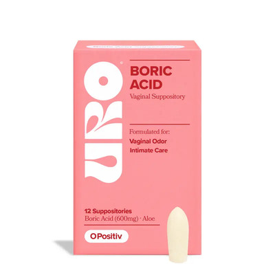 Boric Acid Vaginal Suppositories 12ct   pH Balance, Odor Control & Freshness wit
