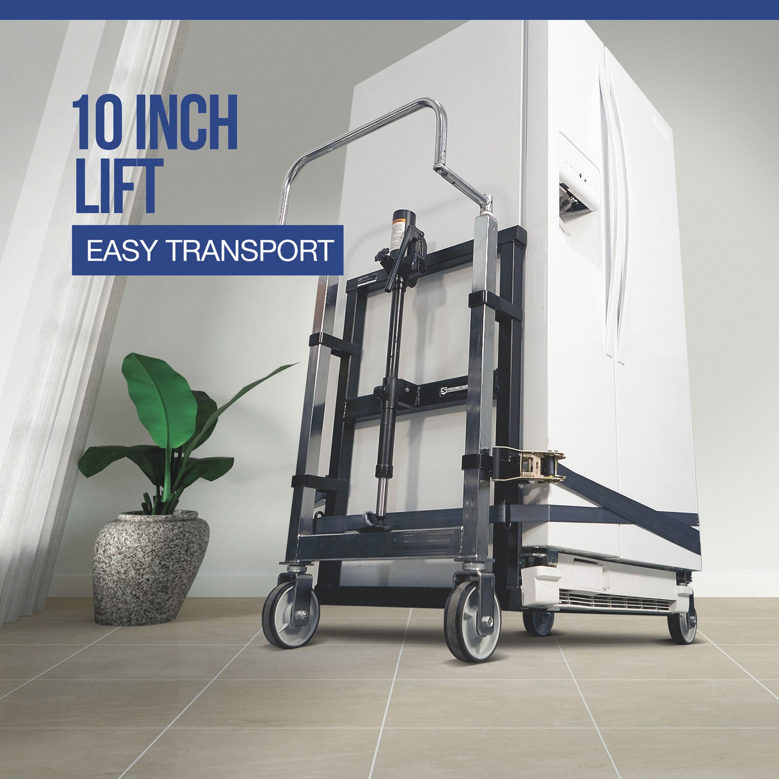 Strongway Hydraulic Furniture Mover Set, 3960-Lb. Capacity, 10in. Lift