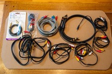 Lot of 9 Assorted Audio/Video Cables