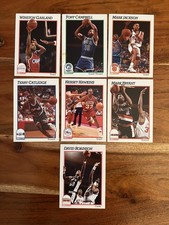 1991-92 NBA Hoops CARDS - 91, 124, 141, 149, 161, 172, 194 Lot