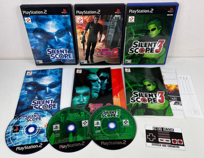 Silent Scope 1 2 3 PS2 Playstation Spielepaket Handbuch komplett Fatal Judgement
