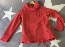 kuschliger Damen Langarm Pullover großer Stehkragen rot  Fleece M 38 SOCCX