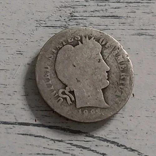 1902-O? 03? Barber Silver Dime ~ Free Shipping! #2