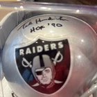 Oakland Raiders Ted Hendricks Signed Speed Mini Helmet Hof 1990