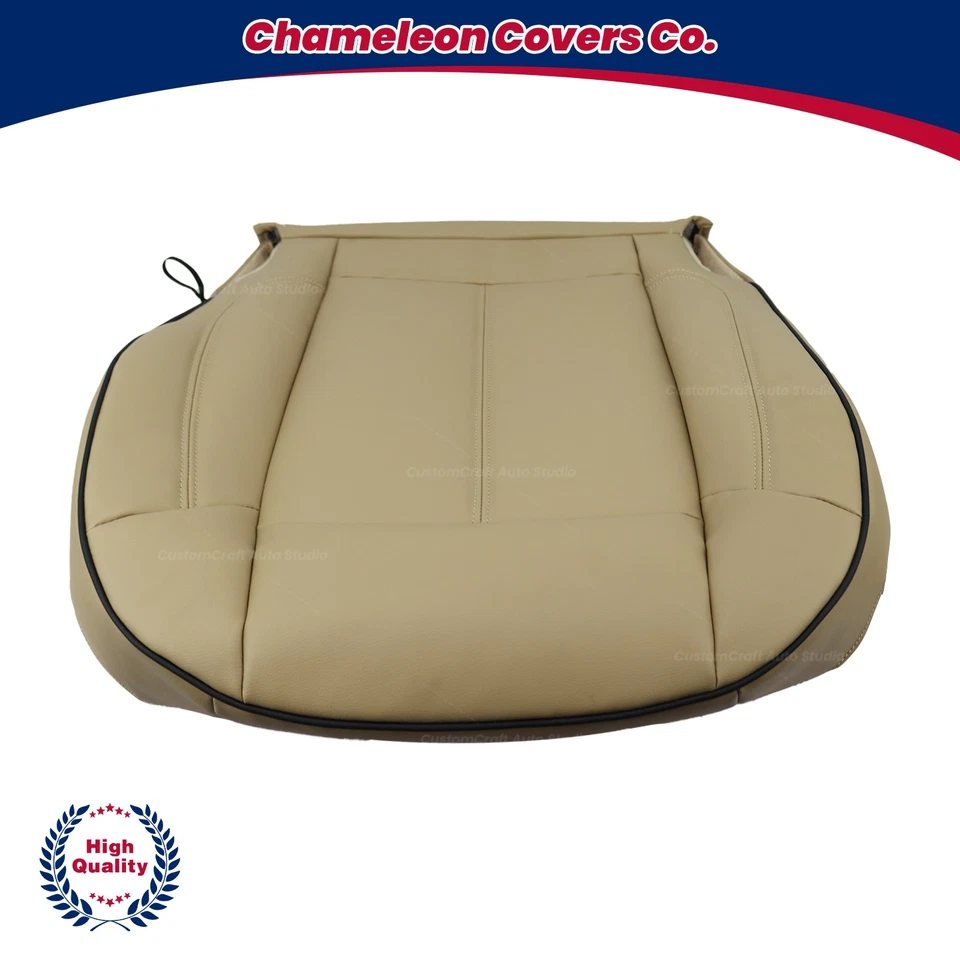 2006 - 2010 Fits Hummer H3 Front Side Bottom & Top Leather Seat Covers TAN - Image 4 of 4