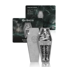 Halloween Minted Mini Monsters Antique Silver Frankenstein’s Monster Medal 2025