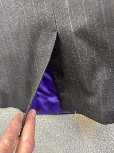$650 Ben Sherman Merton 2 Piece Suit 46R x W41 One Button Jacket Raw Hem NWT - Bild 6 von 23