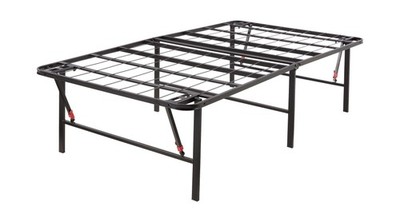 Amazon Basics Foldable Metal Platform Bed Frame, Noise-Free Mattres... Fast Ship