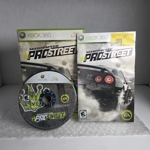 Need for Speed ProStreet Microsoft Xbox 360 Complete In Box CIB Tested EA OEM