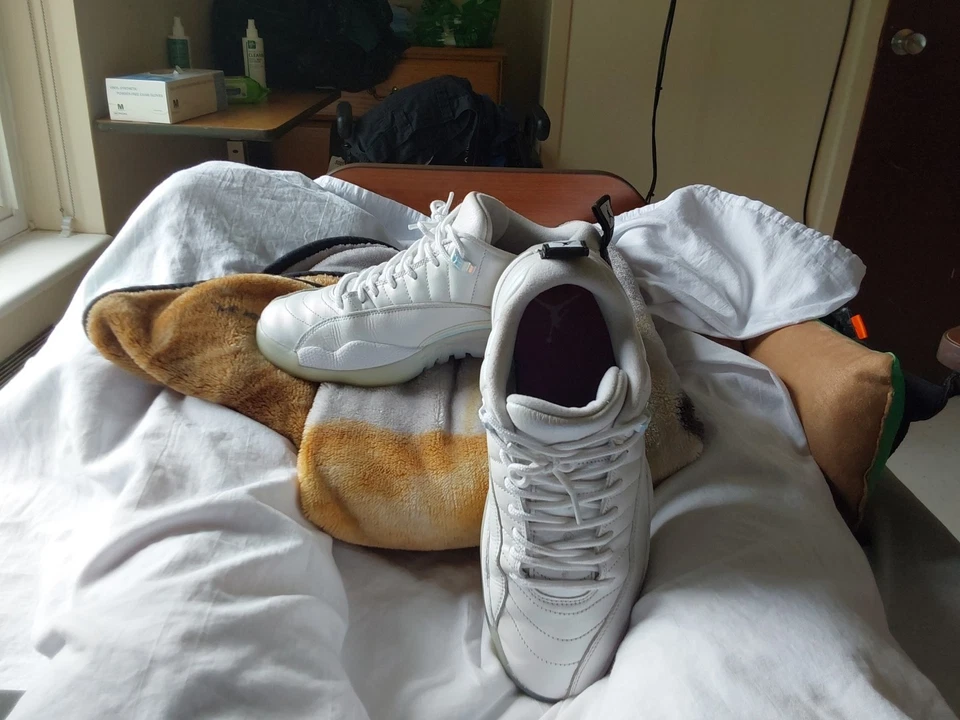 Air Jordan's Jump-Man Series...Blanco/azul/platino Foto 3 de 4