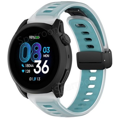 Silicone Rubber Magnetic Watch Band 22mm Universal Smart Watch Strap Bracelet