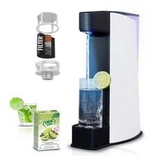 Sparkling Water Maker Machine, Home Soda Stream Machine, Screw-In CO2 Carbona...