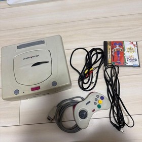 Sega Saturn White Console 3D Multi Controller W/ Christmas Nights SEGA Box