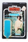 PRINCESS LEIA CARD BACK W/ ATTACHED BUBBLE  VINTAGE STAR WARS KENNER 1977 FIGURE