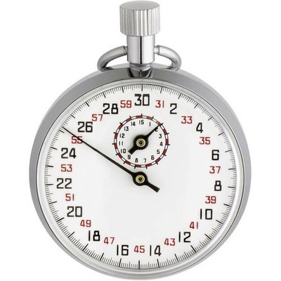 TFA Dostmann 381021 38.1021 Silver Analog Stopwatch