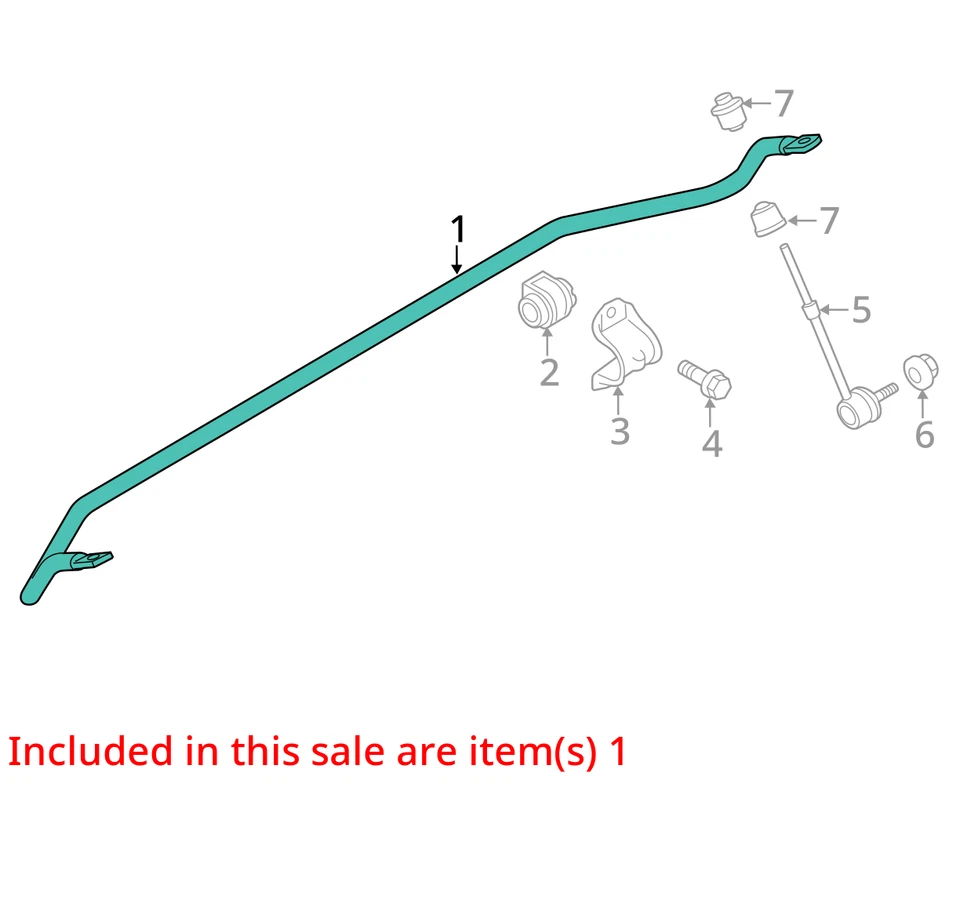 2017 林肯 MKC AWD 后稳定杆 原始设备制造商 78K 英里 - LKQ415425210 — 第 4/4 张图片