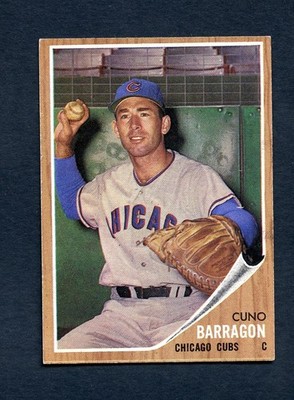 1962 Topps Baseball Card #66 Cuno Barragon Cubs VG-EX