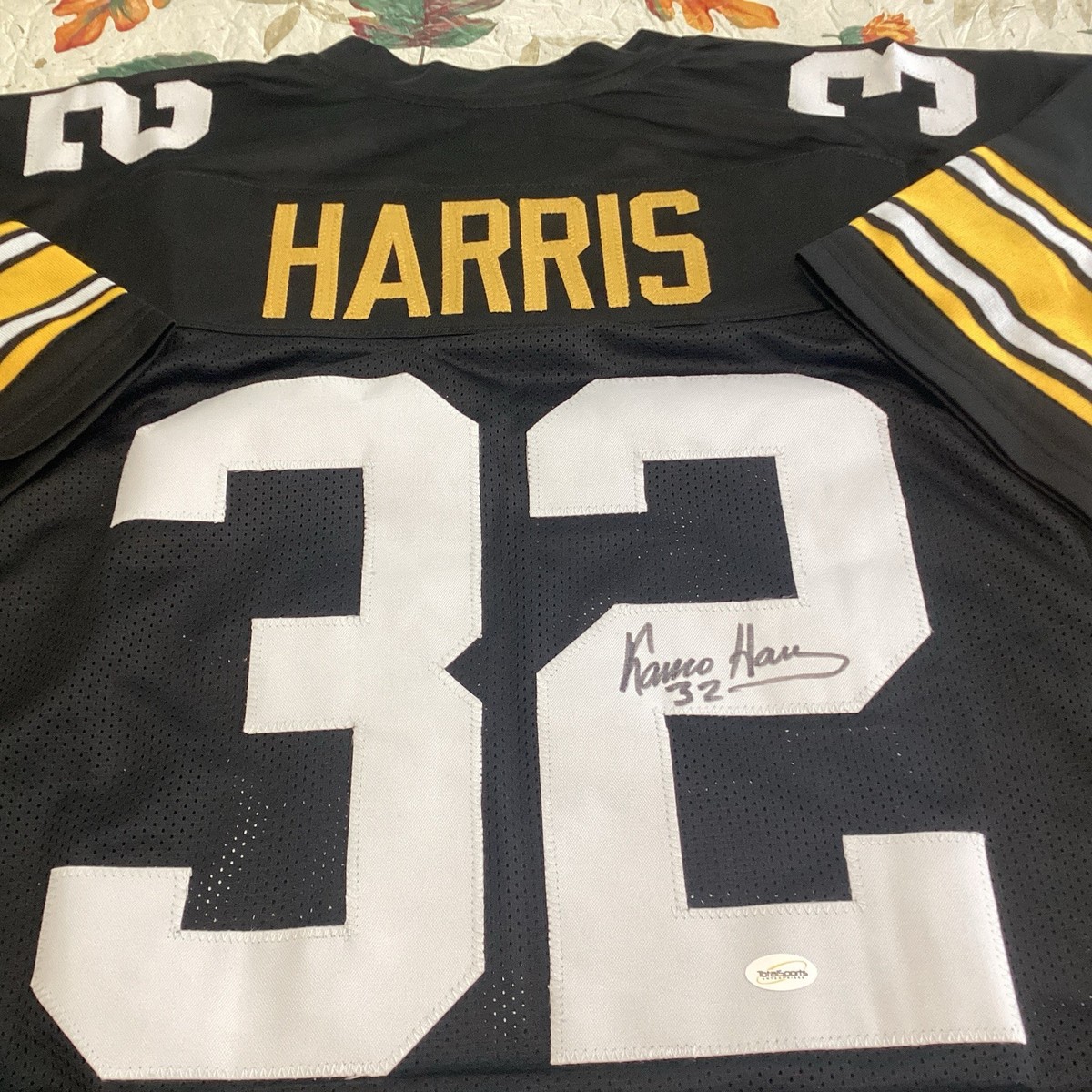 32 Franco Harris AUTOGRAPH Pittsburgh Steelers Jersey w