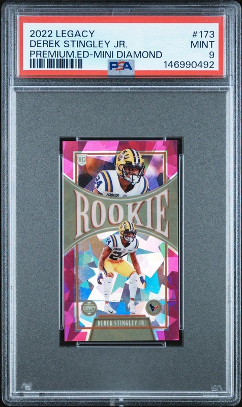 2022 LEGACY DEREK STINGLEY JR. PREMIUM.ED-MINI DIAMOND 1/5 PSA 9