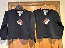 Bugle Boy Vintage School Wear 2 V-neck Pullover Uniform Sweaters XL 7 Navy New