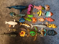 25 Sea Creature Toy Lot Figures