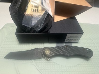 We Knife Co Ltd RekkeR Folding Knife 3.63'' CPM-20CV Steel Blade Titanium Handle