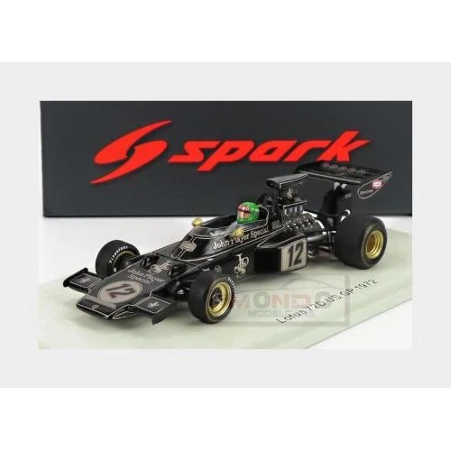1:43 SPARK Lotus F1 72D Denim #12 Usa Gp 1972 R.Wisell Black Gold S7295 - Immagine 2 di 2