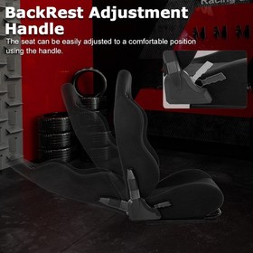 Zootopo Racing Seat With Adjustable Double Slide For Racing Simulator Cockpit