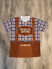 Samuel Adams Oktoberfest Mock Lederhosen Men's XL Short Sleeve T-Shirt