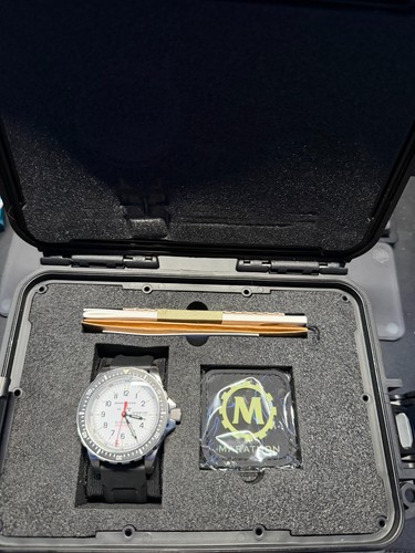 Marathon Arctic White Jumbo Day Date 46mm JDD w/ Extra HAT and Tote Bag!