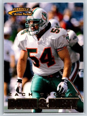 1997 Action Packed Zach Thomas Down & Dirty Miami Dolphins #119