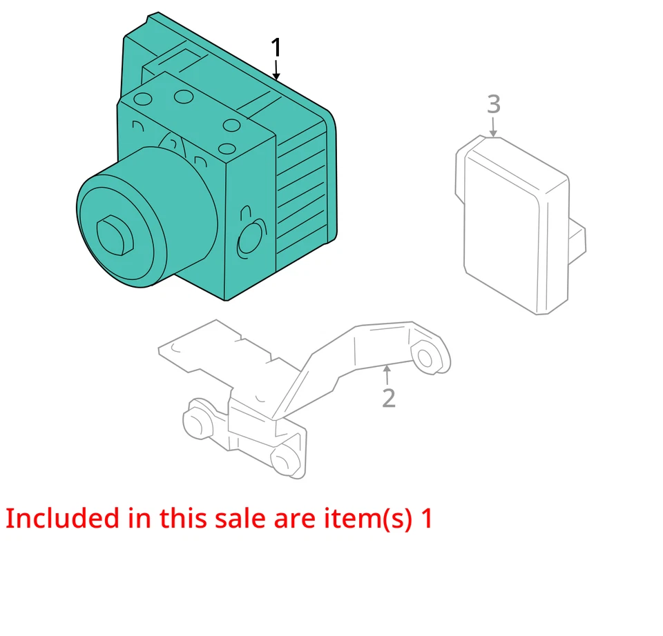 Audi TT 2003 ABS bomba actuador de freno antibloqueo fabricante de equipos originales 94 k millas - LKQ405587560 Foto 4 de 4