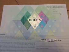100% original Rolex 179171 Guarantee Paper serial z