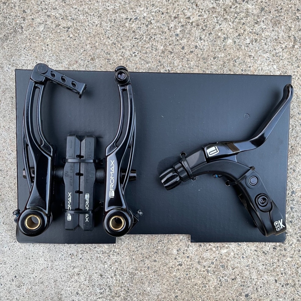 PROMAX 85MM P1 CLICK V-POINT LINEAR PULL BRAKE KIT BLACK BICYCLE