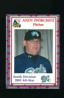 2003 Atlantic League All Star Andy Zwirchitz super rare card | eBay