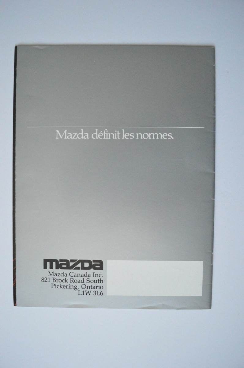 MAZDA 626 1984 dealer brochure - French - Canada | eBay
