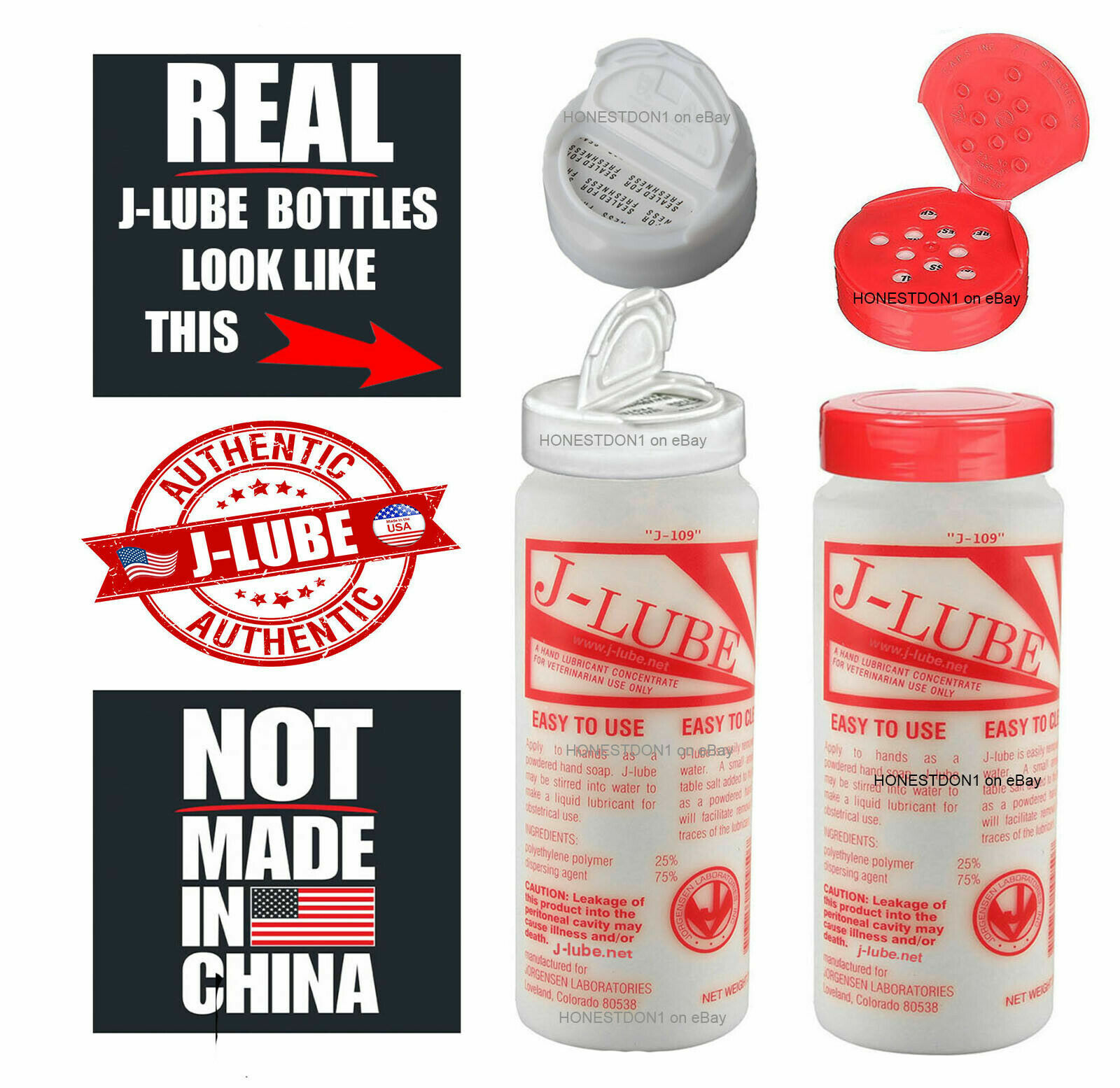 QTY 14 Bottles JLube REAL JLube Powder MADE IN USA Red and/or White Caps eBay