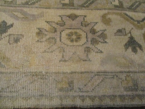 9x12 ALLOVER-PATTERN VEGETABLE-DYE HANDMADE-TURKISH-KNOTTED FINE WOOL RUG 580232 - Picture 7 of 12