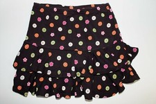 Gymboree All About Buttons Purple Tiered Ruffle Skort Skirt Size 7 EUC