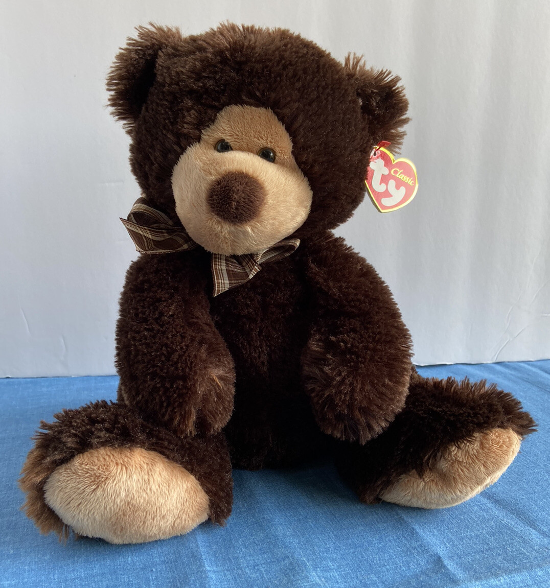 Ty Classic BEARNIE the BROWN BEAR 10” Plush Stuffed Animal 2010 - Main Image