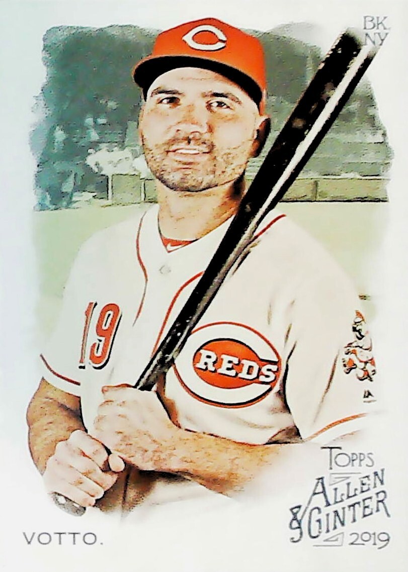 でりおっと KV 2019 TOPPS ALLEN & GINTER #102 JOEY VOTTO CINCINNATI REDS FREE
