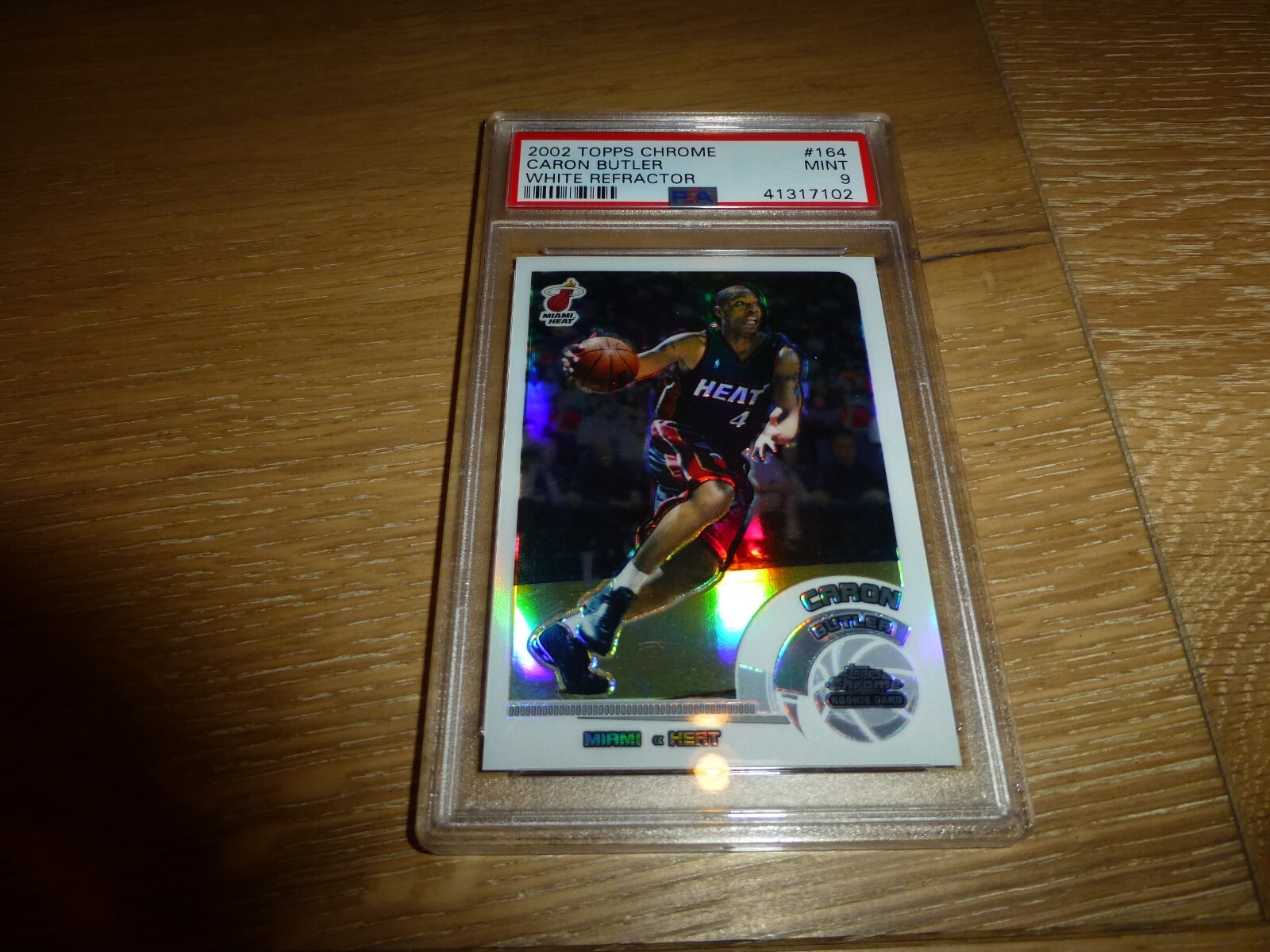 2002 Topps Chrome Caron Butler WHITE Refractor #164 PSA 9 MINT RC /249