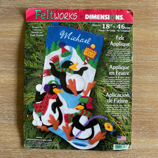 Dimensions Applique Feltworks Christmas Felt 18" Stocking Kit 8093