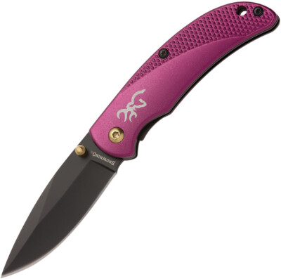 Browning Prism 3 Linerlock Purple Aluminum Folding 7Cr17MoV Pocket Knife 0343
