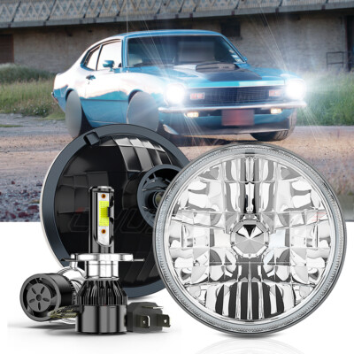 For Ford Maverick 1972-1977 Newest 7inch Led Round Headlight High/Low Beam